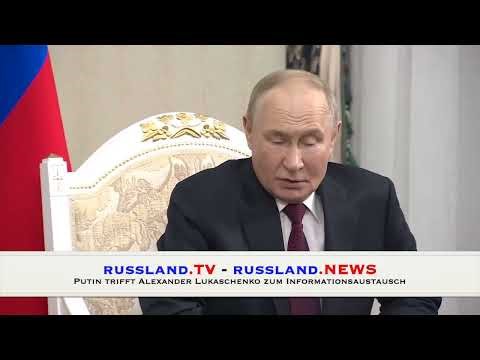 Putin meets with Alexander Lukashenko for an exchange of information