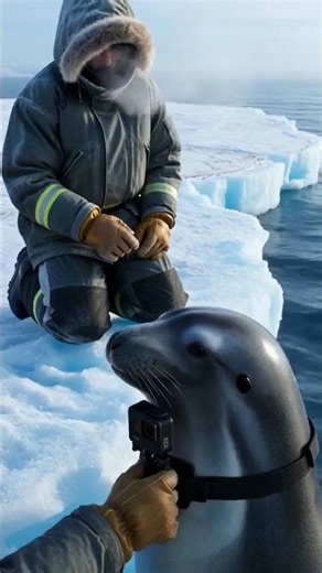 I’m a Seal in Antarctica… I Discovered a Buried Alien Structure 👽#wildlife #pov