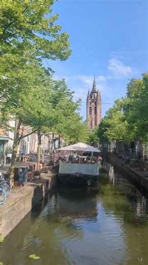 Peaceful Morning in Delft 🇳🇱 | Beautiful Canals, Historic Streets & Relaxing Dutch Ambience#delft