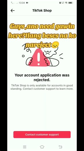 Contact TikTok Live Support for Shop Application Issues