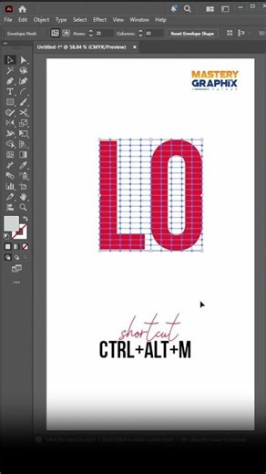 Adobe Illustrator 2026 - Tips for editable Warp Mask Effect Tutorial (Easy Trick)