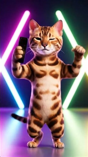 hello #music #funny #3danimation #cute #3dcompositing #3dmodeling #cartoon #animation #cat #dance