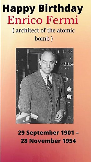 Enrico Fermi: architect of the #atomic bomb // #Nobel Prize winner