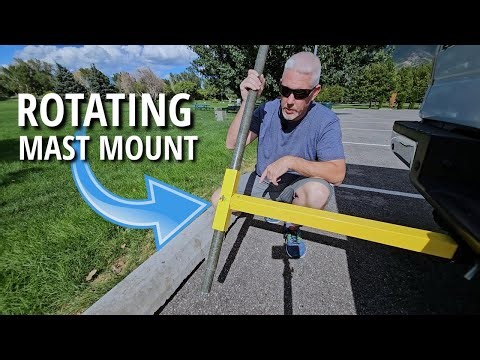 AA1HE Rotating Receiver Mount V2.0 for portable operating.