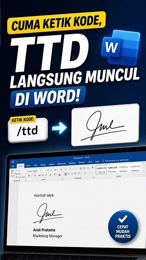 Just Type the Code, Signature Immediately Appears in Word!