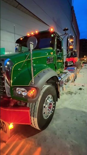 Big Mack Heavy Haul with a Cat D5 #cranespotting #heavyequipment #heavyhauler #bulldozer