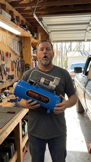 for Train Air Horns, Inflating Tires, Air Mattresses 12V Air Compressor with Tank 1.6 Gallon/6 L #aircompressor #vevor#TikTokShop#AirCompressor