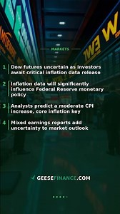 Dow Futures Mixed Awaiting Key Inflation Data