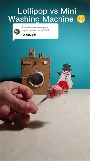 Subscriber asked for SLIME… I threw in a Lollipop instead 🍭 Mini Washing Machine Test