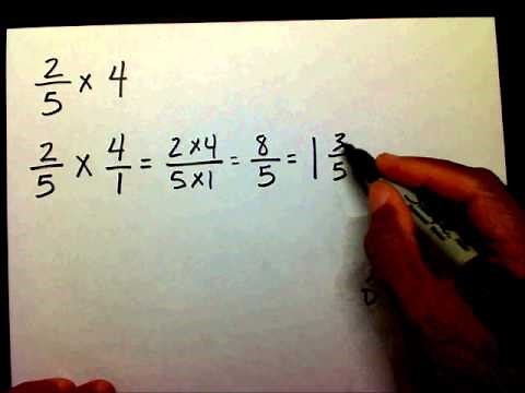 Multiply Fractions and Whole Numbers