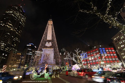 Circle of Lights returns to Monument Circle in downtown Indianapolis