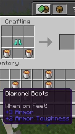 Can I Craft lava boot in Minecraft #minecraft​ #shorts