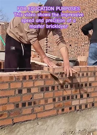 Bricklaying & Construction Skills #short #bricklaying #masonry #construction #craftsman #building