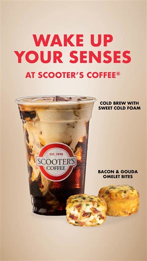 Bradenton, rise and shine with the perfect bite (or sip) of deliciousness from Scooter's Coffee. Pair your favorite drink with our variety of sandwiches, egg bites, burritos, and more. Start your day off right at 4714 E SR 64 and 6625 State Road 70 East! | Scooter's Coffee | Facebook