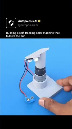 Building a self-tracking solar machine that follows the sun
