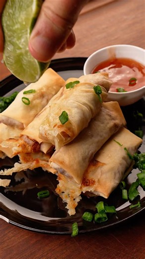 Air Fryer Shrimp Spring Rolls (Crispy & Cheesy!)