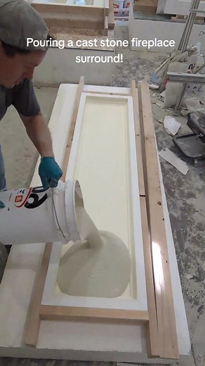 1.2K views | A cast stone fireplace is the perfect way to elevate your space! We can make any style and size you need! #Caststone #Fireplace #concrete | Dexmould Mouldings | Facebook