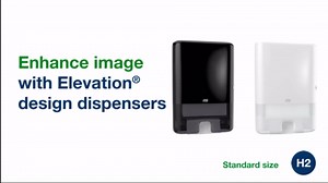 Tork Xpress Mini Multifold Hand Towel Dispenser Black H2, One-at-a-Time Dispensing, Elevation Range, 553128