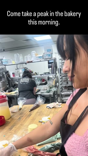 Come take a peek in our bakery this morning ☕️🥐 Here’s what we do a little differently at Java Moon Station: our “bakery” isn’t a box that gets opened — it’s a kitchen that gets turned on early. While most of Sheridan is still sleeping, our team is already here at 5:30 AM mixing, scooping, baking, and filling the case with the real thing. Not packaged. Not frozen. Not shipped in. Just fresh-made scones (sweet and savory), warm blueberry muffins, and all the cozy favorites that sweeten your day 