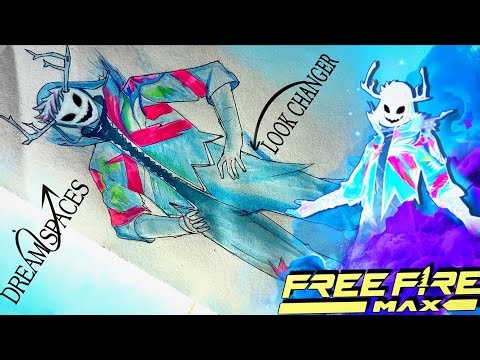 FREE FIRE DRAWING | DREAM SPACE BUNDLE DRAWING | DRAWING FREE FIRE EASY | LOOK CHANGER BUNDLE FF