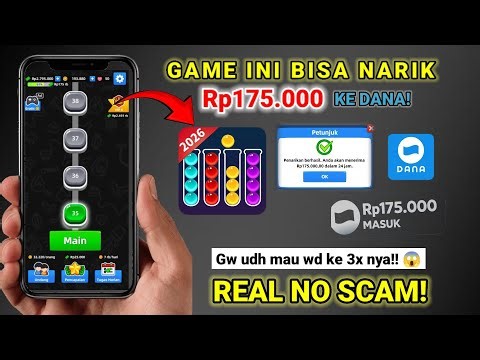 Game Ball Sort Beneran Bayar?! Bukti WD Rp175.000 ke DANA | game penghasil uang 2026