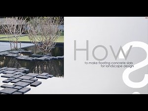 Tutorial revit modeling : How to create floating concrete slabs for landscape design using Revit