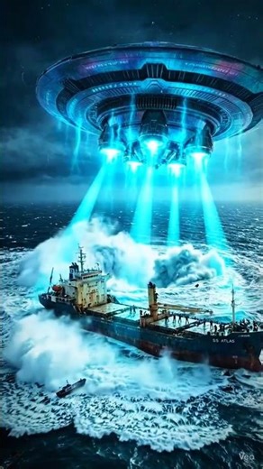 UFO Appeared Above the Ship 😱#shorts