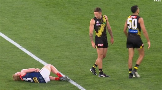 The Collingwood star soared high for a mark that will tough to beat for best of the year.
