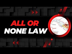 All or None Law || Neuropsychology