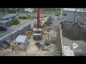 Concrete floor collapses under workers || Viral Video UK