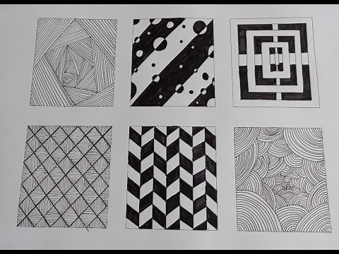 KOLAY ÇİZGİ - DESEN ÇALIŞMASI 2 / EASY LINE - PATTERN WORK / ZENTANGLE-DOODLE