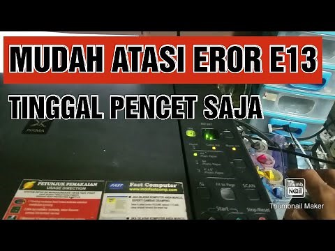 How To Fix Printer Canon Mp287 Error E13 Black Ink Light Blinking Berkedip