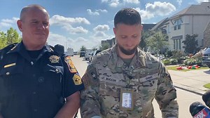 HCSO SWAT Lt Bryan Buccini and HCC Precinct 5 Sgt Joe Duke brief media for a barricaded suspect scene at 19000 Goodnight Peak Trail. A male was barricaded inside his home after fleeing from a traffic stop from Constables. SWAT team members and Hostage Negotiators were able to successfully have him surrender peacefully | Harris County Sheriff's Office