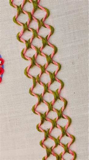 Beautiful design Hand embroidery 🪡 tutorial for beginners #handembroidery #beautiful #easyhandembroidery #embroideryart #embroiderypatterns #trishaartofthread #simpleembroidery #reels | Trisha Art