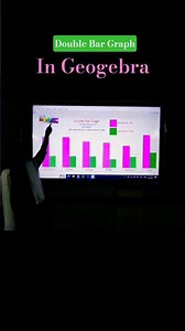 Double Bar Graph in Geogebra #trending #mathematics #maths #govtschool #shortsviral #shortsfeed