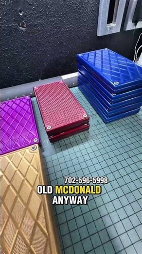 Check out all the new color bricks we’ve got anodized, deep colors, bold finishes. 🧱🔥