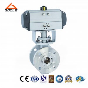 [Hot Item] Pneumatic Wafer Type Metal Seated V Port Segment Control Ball Valve
