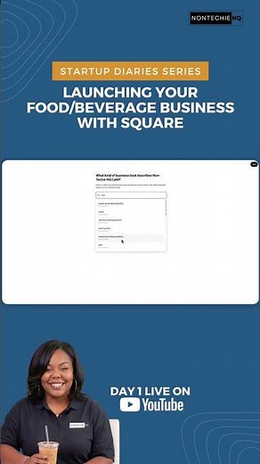 How to choose a category when starting a Square account