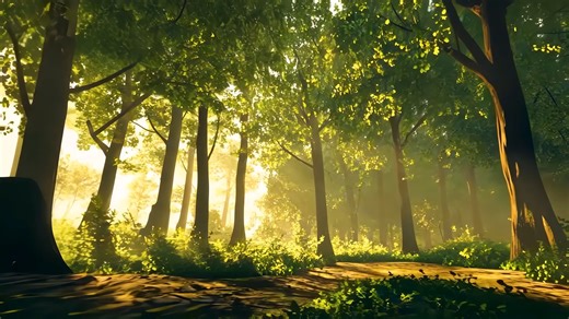 Ai Generated, Forest, Trees. Free Stock Video