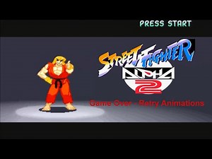 Game Over - Continue/retry - Street Fighter Alpha/Zero 2 - Arcade version