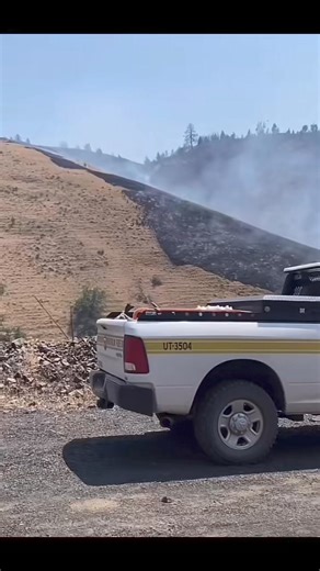 1 of 101 fires burning in Oregon as of 7/19 this is a larch Creek fire in Wasco County Oregon. 📸 Fire Bluff. #caughtthefirebug #firesesson2024 #hotshot #usfs #firefighter | Caught The Fire Bug