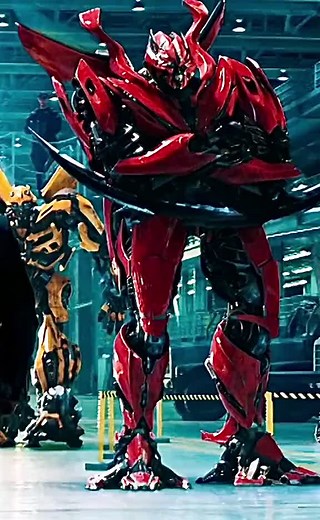 Transformers Ferrari - Red Car Movie Scenes