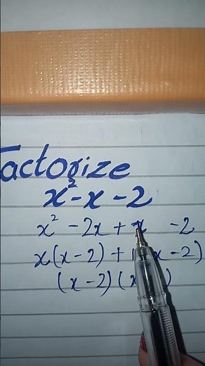 how to factorize it x2-x-2? in Urdu/Hindi #shorts