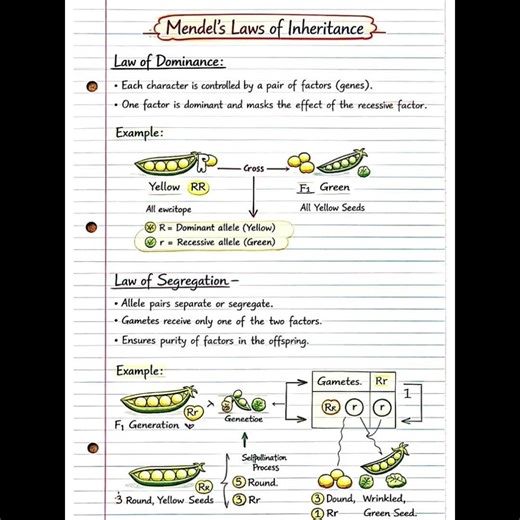 Principles of Inheritance in 5 Minutes 🔥 | Full Revision