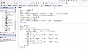 ExcelVBA教程：账号权限设置，先学会可让各账号看到的工作表不一样！