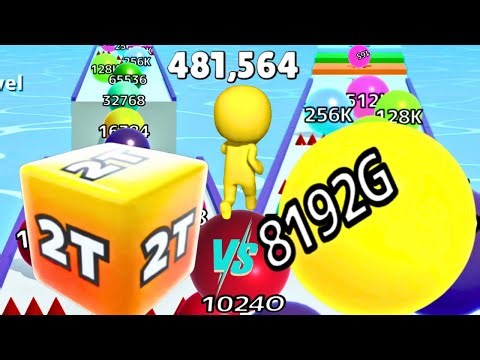 Ball Run Infinity vs Jelly Run 2048 vs Push Harder 3D | Level Up Man Runner | Max Level