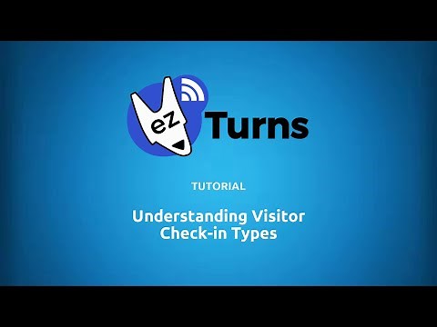 ezTurns - Tutorial: Check-In Types