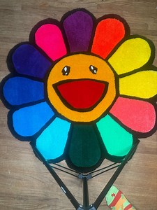 Colorful Happy Flower Tufted Custom Rug Fashionable Home Decor Rug - Etsy