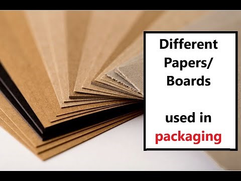 Different paper boards in packaging