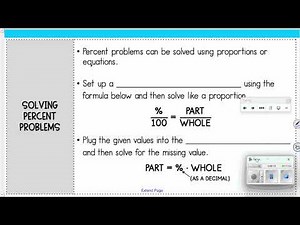 KMS 7th Grade Math/Accelerated 7-8 Math Percent #2 - Intro to Percents